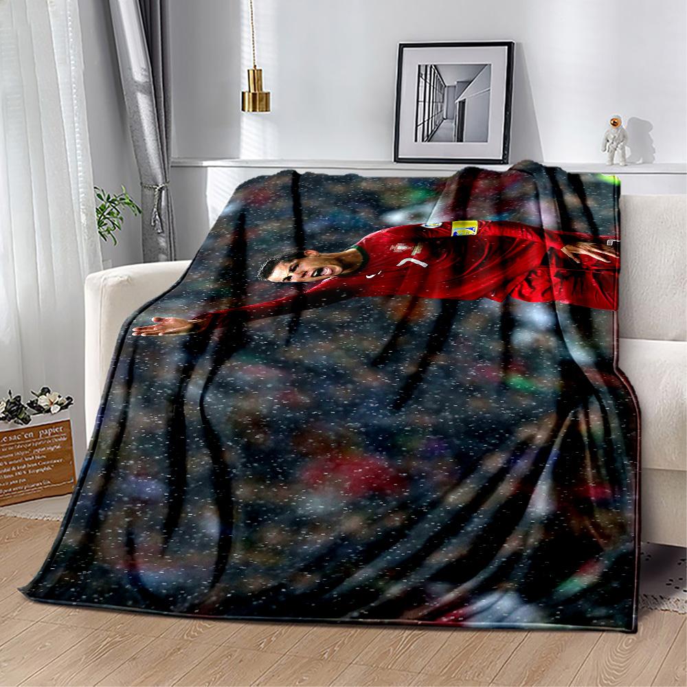 Cristiano Ronaldo Celebration Blanket Warmthful Decor Suitable for Sofa Chair Picnics All-Season Use Modern Gifts For Family Or Friends