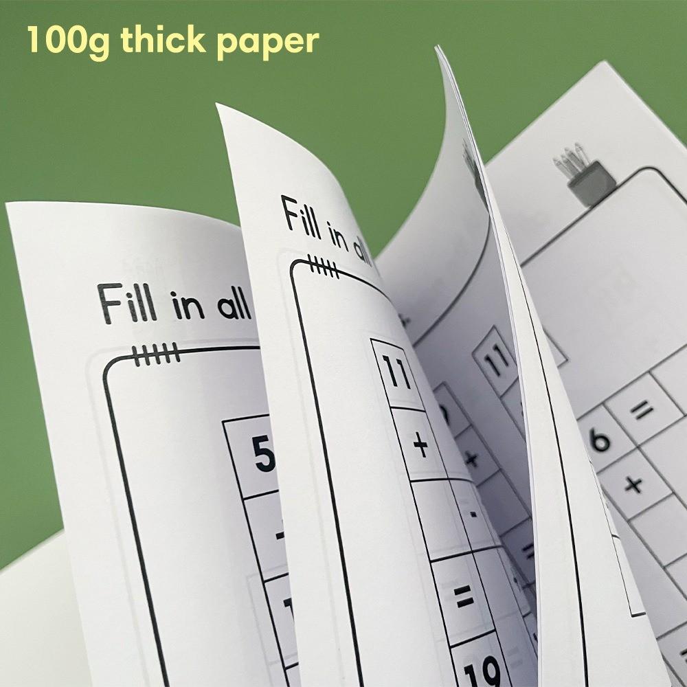 Cahier d'exercices de mathématiques pour enfants Cahier d'activités pour enfants de 5 à 8 ans Mots croisés mathématiques Addition et soustraction Cahier d'apprentissage pour l'éducation précoce