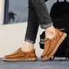 Men‘s Casual Shoes Handmade Leather Loafers Comfortable Men's Shoes Leather Flat Moccasins Men Sneakers