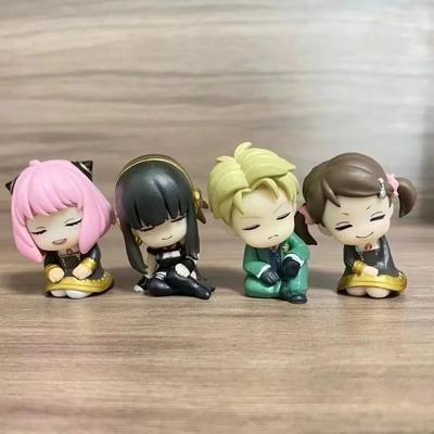Anime SpyxFamily Figures Cute Loid Forger Statue Kawaii Anya Yor Forger Sleeping Action Figurine Decoration Desk Accessories