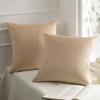 Velvet Solid Pillow Cover Removable Washable Sofa Cushion Case Soft Cozy Home Decor Elegant Comfortable Accent