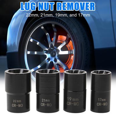 5 adet Spline Bijon Anahtarı Jant Kilidi Soketi Bijon Sökücü Jant Kilidi Sökme Kitleri 22mm 21mm 19mm