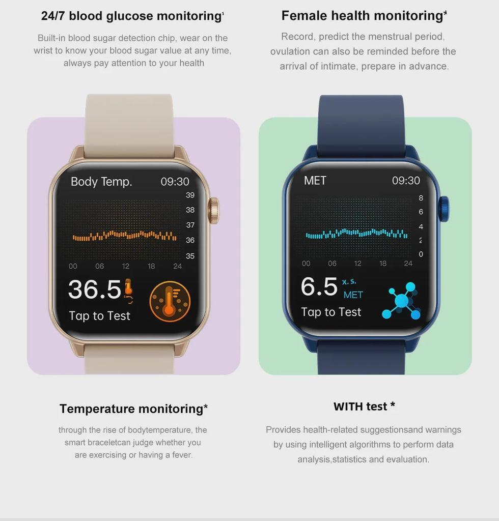 ZW64 Mini Women's Smartwatch with AMOLED Display and Bluetooth Health Tracker