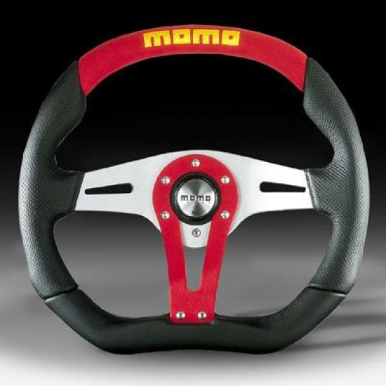 

MOMO Steering Trek 35 Pie Leather/RED T-2