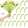 16pcs Faux Pampas Grass Christmas Tree Topper For Craft Decoration Supplies