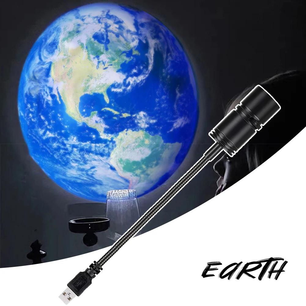 Mini USB Moon Light Projector Led Globe Star Galaxy Lamp Night Lighting for Auto Atmosphere Lighting Car Accessories Interior