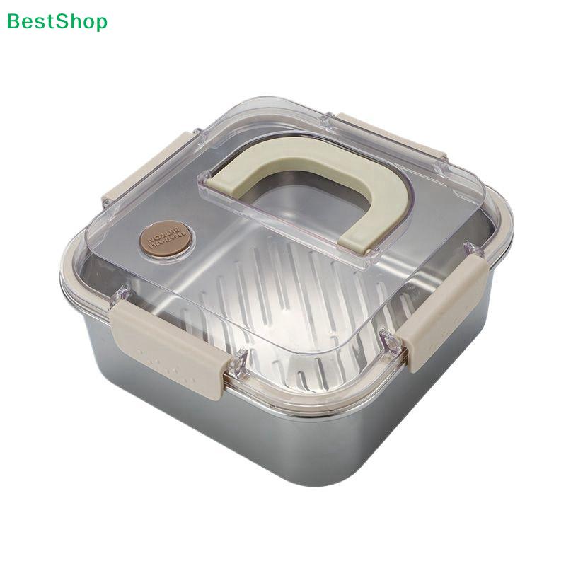 Stainless Steel Food Storage Containers with Airtight Lids, Leak-Proof Stackable Bento Boxes with Handles