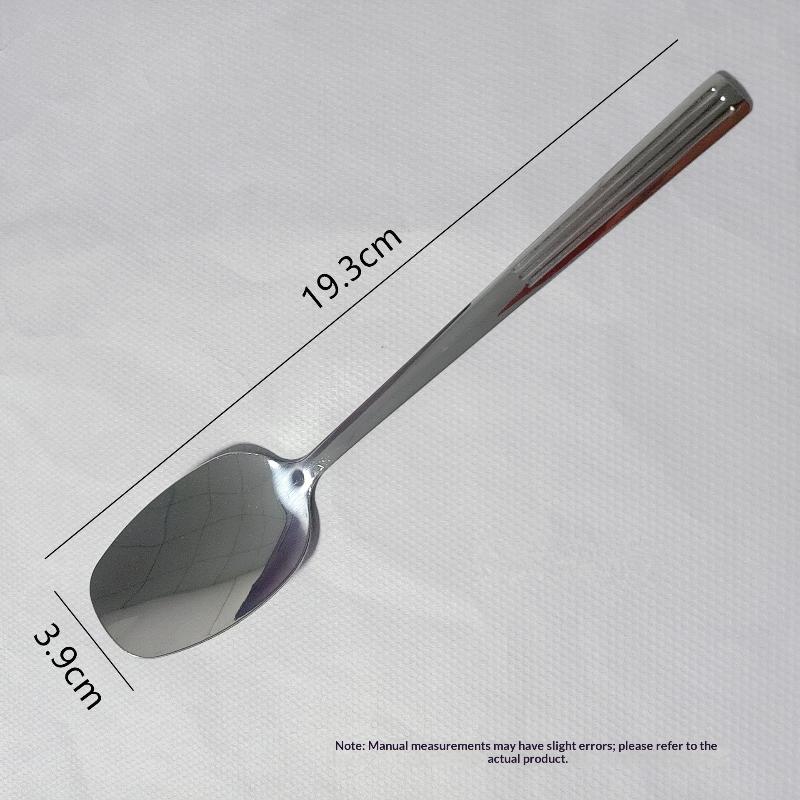 

Stainless Steel Large Square Head Spoon Creative Long Handle Spoon Soup Ladle Tableware Home Kitchen Essential Tools