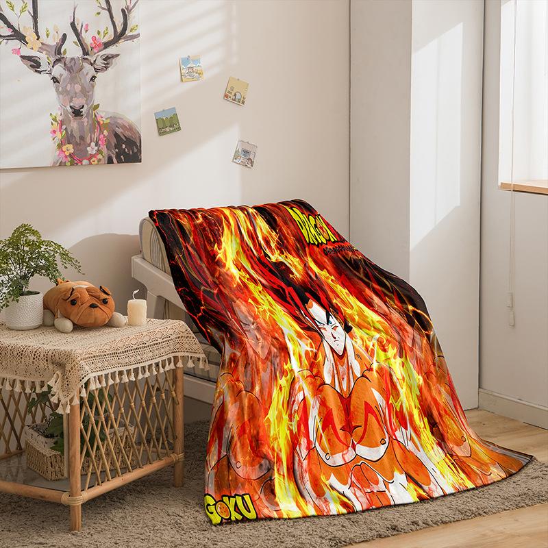 Cartoon Day Man Dragon Ball Series Double Sided Flannel 3D Digital Printing Blanket Blanket