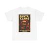 Santa Claws Creepy Cat Poster T-Shirt | Christmas Horror Tee