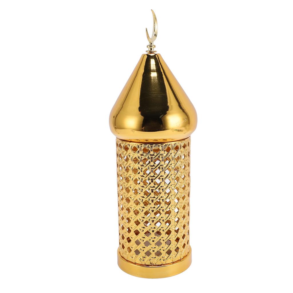 Gold Wind Lamp Handmade Retro Hollow Wind Lamp Iron Lantern for Wedding Party Decoration S
