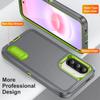 S26 Ultra Case Shockproof Bumper Hybrid 3in1 Candy Color Phone Stand Cover Samsung S25 Ultra S24 Plus S23 FE A15 A16 A36 A56 A17 A27 A37 A57 5G