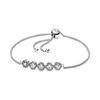 Shiny Round Slide 925 Silver Cubic Zirconia Bracelet Women's Silver 598510C01