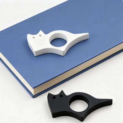 Porte-livre Pouce de Chat Porte-page en Plastique pour Lecture Mains Libres Marque-page Portable Cadeau pour Amateurs de Livres Accessoires de Support de Lecture