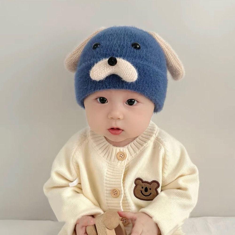 Thickened Baby Hat Knitted Beanie Cap New Bonnet