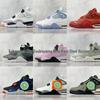 KW Pure Plus Size Nigel Red Brick Pink/Black/White Cement Retro Low-Top Basketball Shoes
