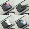 2pcs Car Storage Organizer Boxes - ABS Resin Adhesive Vehicle Pocket Holders for Cell Phones, Cards, Glasses