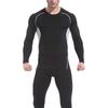 Men's Outdoor Pro Basketball Compression Tights & Quick-Drying Long-Sleeve Sports Shirt