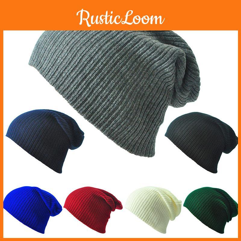 Stylish And Cozy Unisex Winter Beanie Hat With Rib-knit Construction