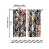 2 Pcs   Filtering Curtains (excluding Rods   Non-movable   Without Batteries) Whisker Wonders Cat for Use In Bedrooms and Living