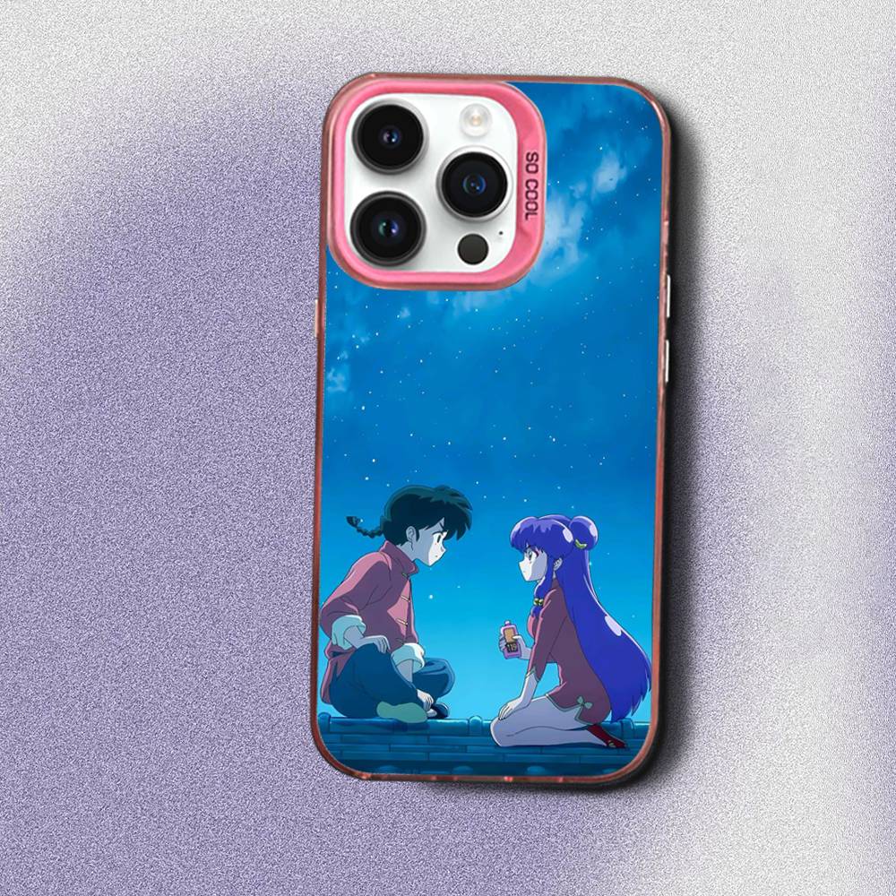 COOL Ranma 1 2 Phone Case For iPhone 17,16,15,14,13,12,Pro,Max,Plus,E,SE4,Air,Mini Pink IMD Box