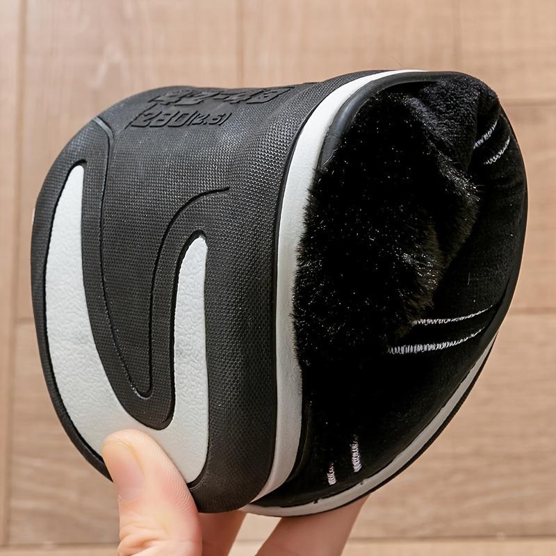 Winter Plush CYFMYD Men's Plaid Slippers | Fuzzy Warm Memory Foam Indoor House Shoes Sole, Round Toe Slip-On Design for Fall Comfort