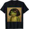 Lustiges Frosch Bob-Haarschnitt Meme für Männer Frauen T-Shirt