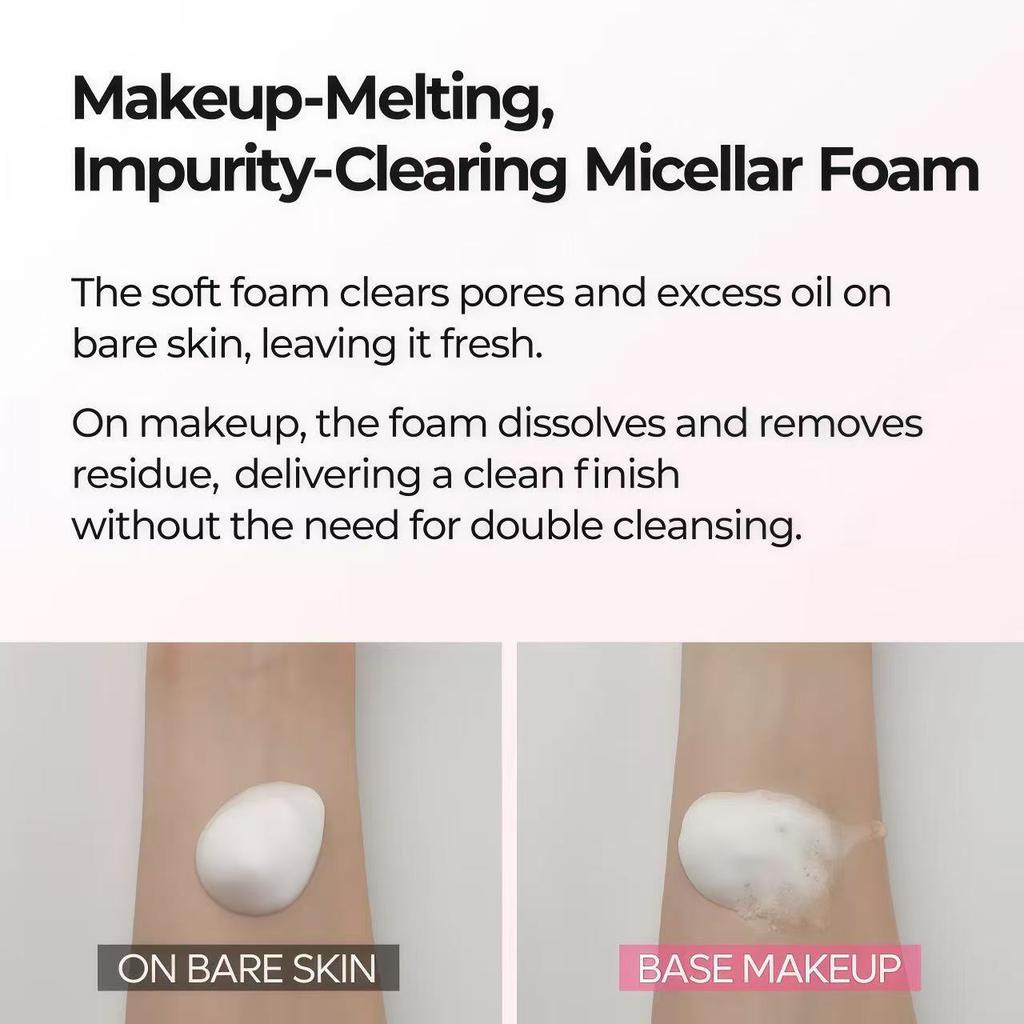 Rice Melting Cleanser Makeup Remover Foam Facial Wash Exfoliating Deep Clean 100ml