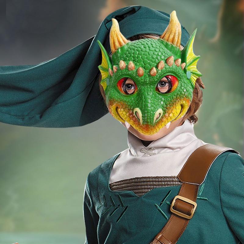 Kid Dragon Mask Halloween Funny Mask Dragon Cosplay Carnival Masks Dress Up Women Cosplay Mask For Masquerade