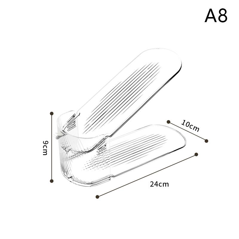 1Pcs Integrated Shoe Support Shoe Cabinet Storage Rack Shoe Storage Rack Space-saving Removable Double-layer Adjustable Rack