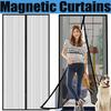 Quick Setup Magnetized Door Curtain, AntiInsect Meshes, for Home and Office, Size 210cm