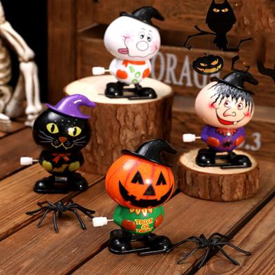 Halloween Wind-up Pumpkin Toy Spooky Cartoon Witch Snowman Walking Toy Toddlers Boys