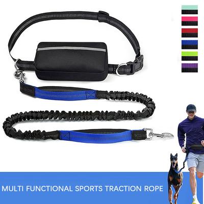 Hands Free Vodítko pro Psa pro Venčení, Běh, Jogging, Nastavitelné Vodítko pro Psa, Bederní Pás, Hrudní Popruh, Tažné Lano, Psí Doplňky