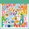 Adhesive Alphabet Lore Stickers For Luggage Case/trolley Decor 52pcs