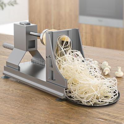 Manual Vegetable Shredder Home Appliance Aluminum Alloy Non-Slip Base With 3 Interchangeable Blades For Potato Carrot Kitchen