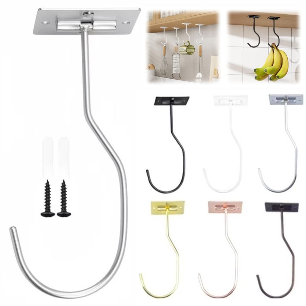 Keep Bananas Fresh Under Cabinet Banana Hook Grape Hanging Holder For Mugs,Keychains,Shopping Bags