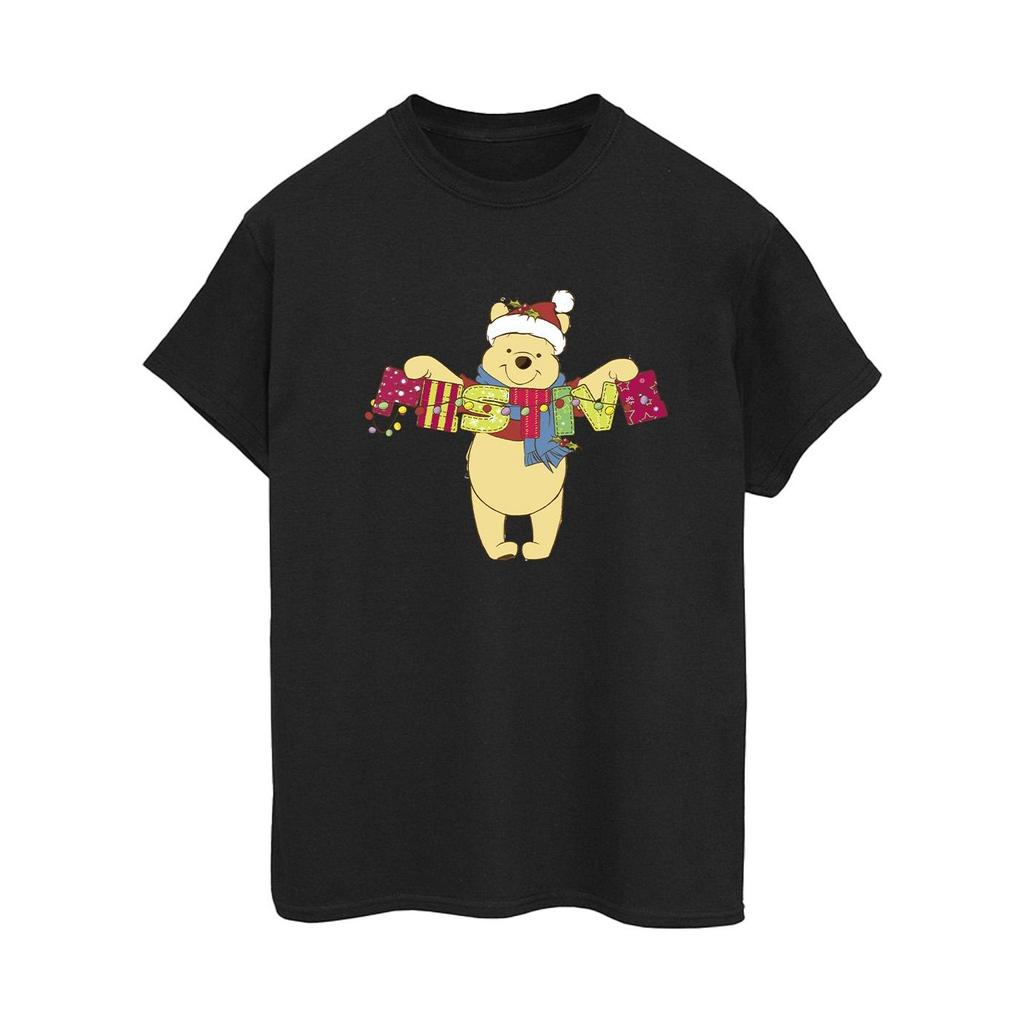 Disney Damen/Damen Winnie The Pooh Festliches Boyfriend-T-Shirt aus Baumwolle