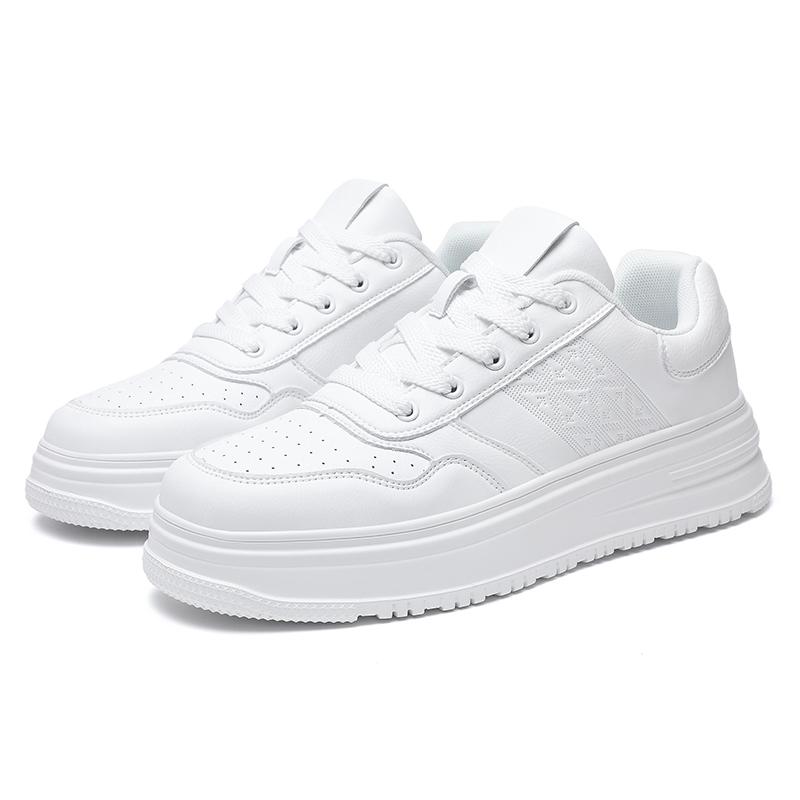 

Fashion White casual men s board Thick soled shoes Comfortable daily versatile style Fashion and Leisure Party Youth sports qualit shoes 39 белый
