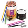 HIFORNY 125 Colored Pencil Set for Adult Coloring 120 Colored Pencils with Soft Drawing Pencil Art Craft Supplies for and Kids Books, Extras, Artist's