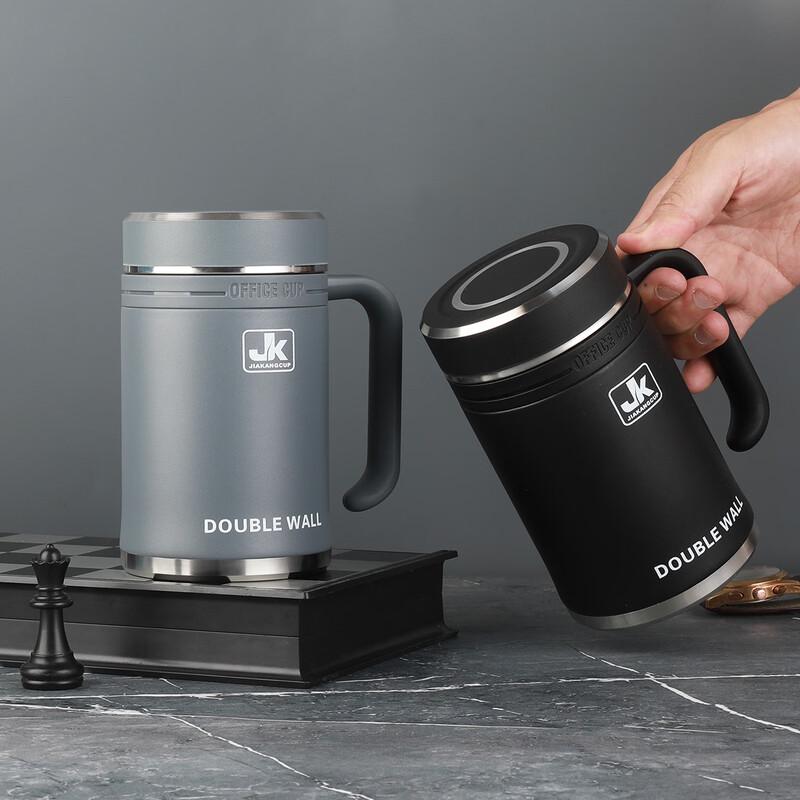 OLOEY 600ml Stainless Steel Insulated Mug with Handle