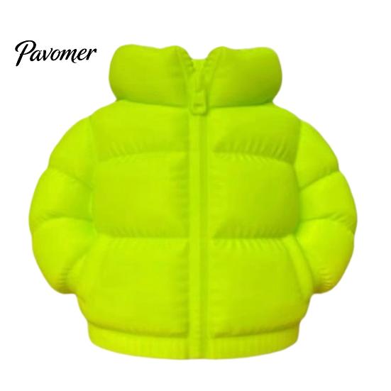 Mini Down Jacket Pen Holder Rainbow Coat Holder, 3D Printed Puffer Desk Organizer, Creative Storage for Stationery And Brushes Gel