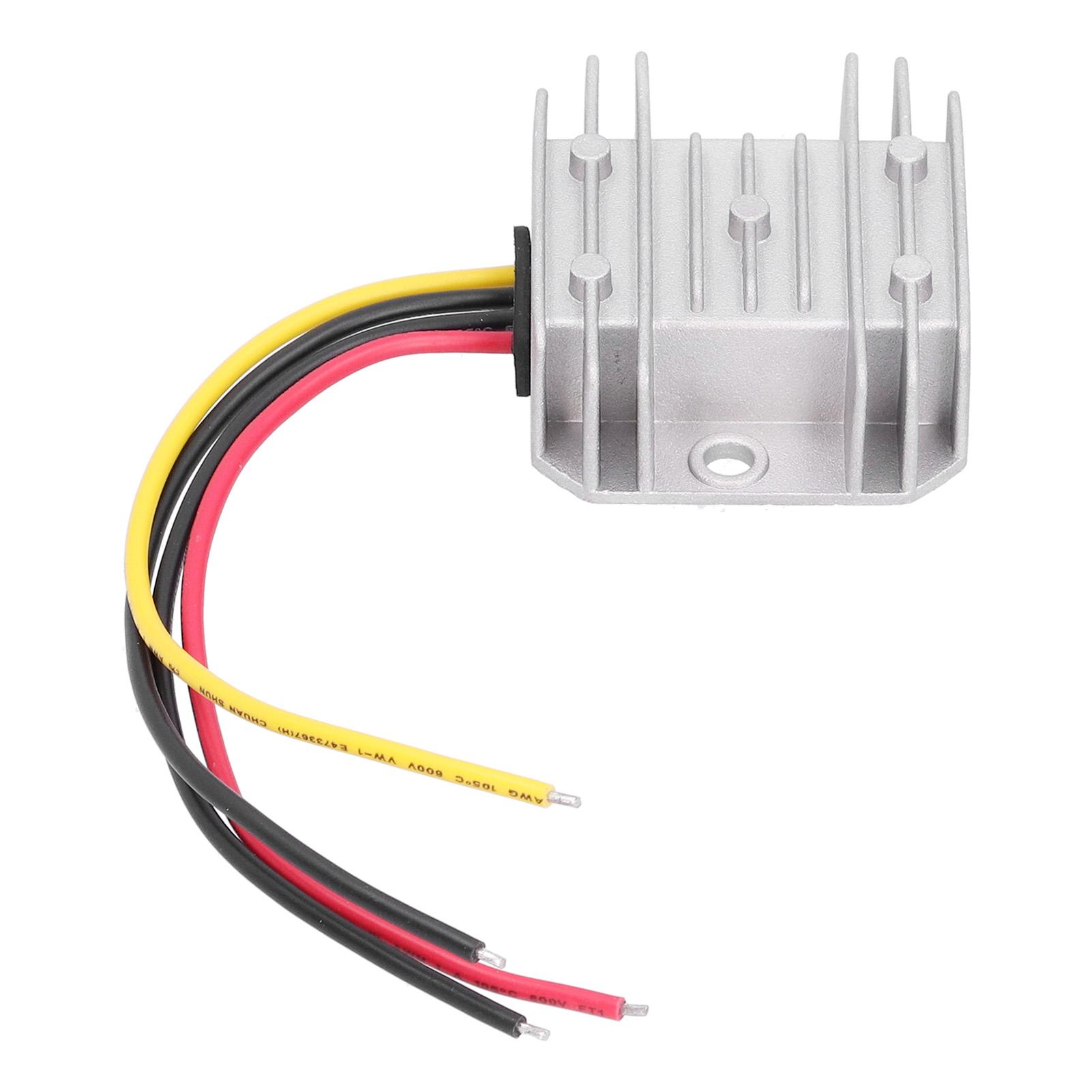 

Перетворювач напруги DC-DC 24V на 12V 10A 120W Водонепроникний трансформатор-регулятор напруги 12V срібний