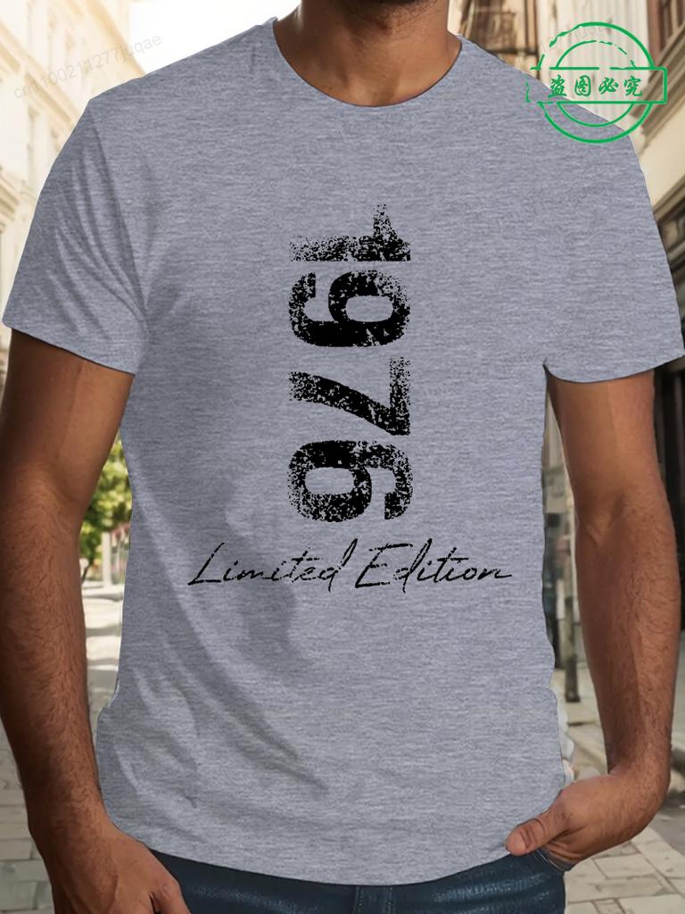 T-shirt da uomo 1976 Maglietta 1976 Edizione Limitata T-shirt Regali di Compleanno Manica Corta per Uomo Donna Vintage T-shirt Abbigliamento Maschile