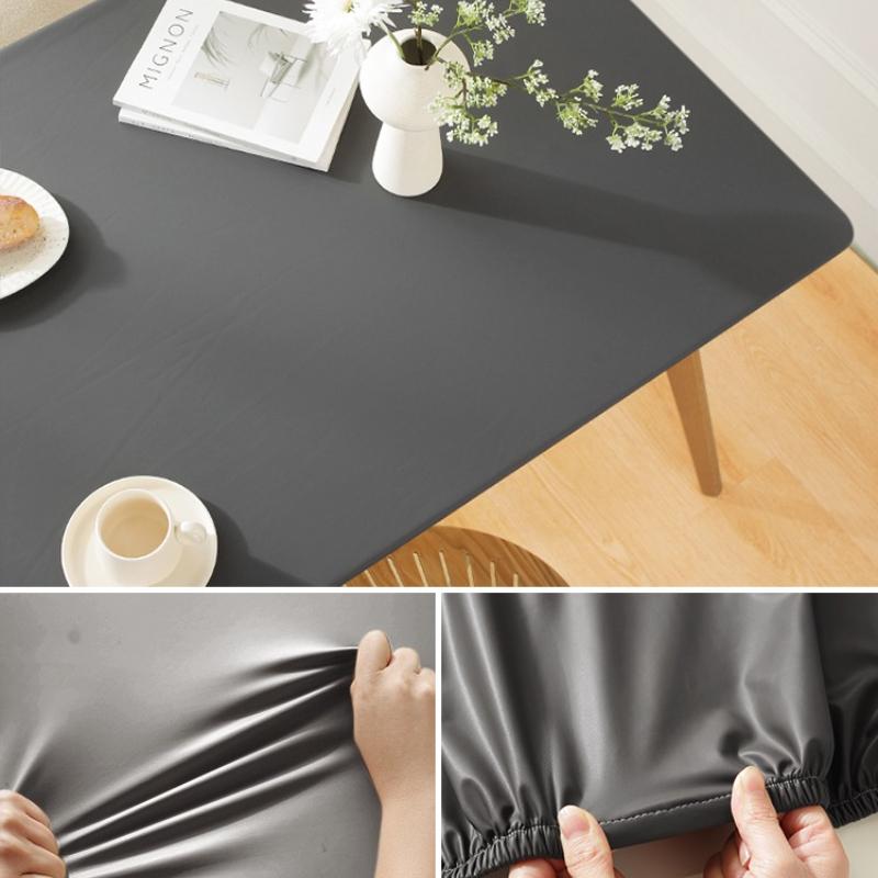 

Restaurant Decorat Table Cloth Solid Color Simple Imitation Sheepskin Full Cover Tablecloth Waterproof Oil Resistant Washable Heat-resistant Table Mat 60x120cm table use