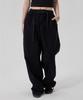 MAKEITTO Bio Washing Wide Cotton Spandex Pants_Black