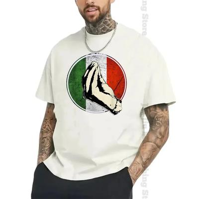 Italian Gift Shirt Funny Italy Summer T-Shirt Fitted Casual Cotton Men Tees Cool Breathable Oversize Short Sleeves TShirt Male