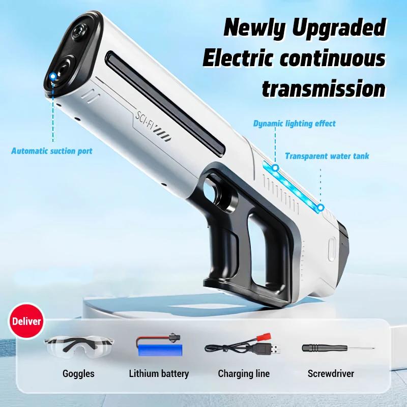 

Automatically Water High Stress Electric Water Gun Plaything Kids Summer Outdoor Pool Fight Games Kids Water Toy Sets Birthday Gifts