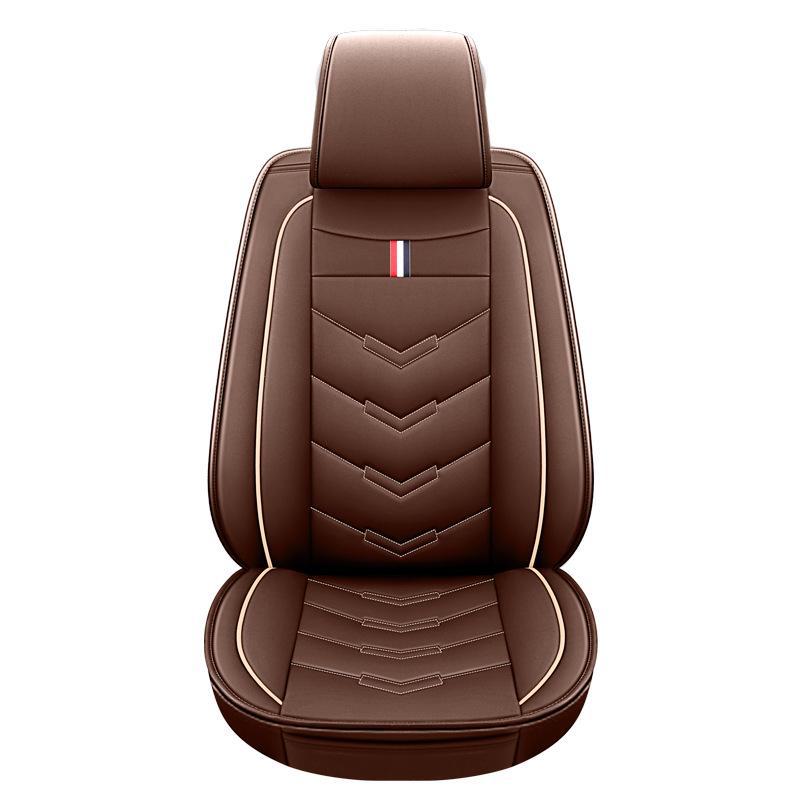 Universal full-surround bilseteputer i nappaskinn - helårstrekk for fem seter