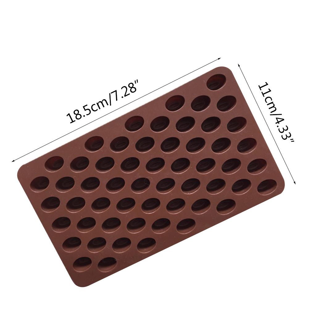 3D Fondant Coffee Beans Shape Candy Molds Polymer Craft Art DIY Molds Kitchen