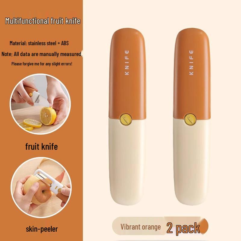 Multifunctional Double-Headed Fruit Peeler Knife for Home and Dorm Use